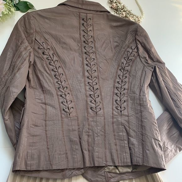 Authentic vintage Roberto Cavalli leather jacket M - Picture 7 of 11